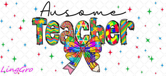 Autisum 16oz UV DTF TRANSFER Libbey Glass Can Cup Wrap KA-2248