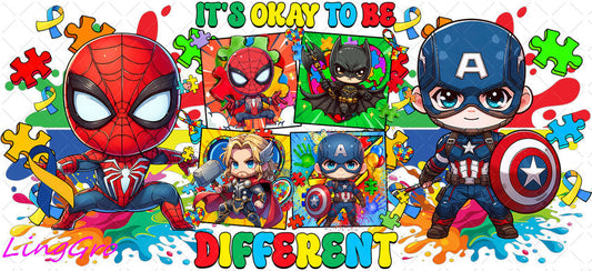 Autisum 16oz UV DTF TRANSFER Libbey Glass Can Cup Wrap KA-2252