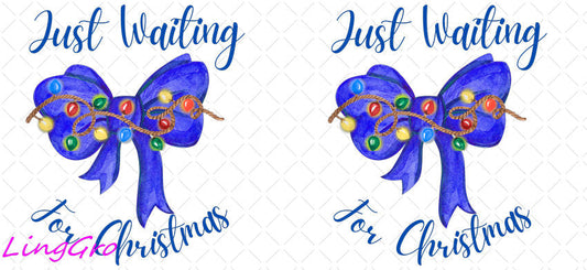 Christmas 16oz UV DTF TRANSFER Libbey Glass Can Cup Wrap KA-2284