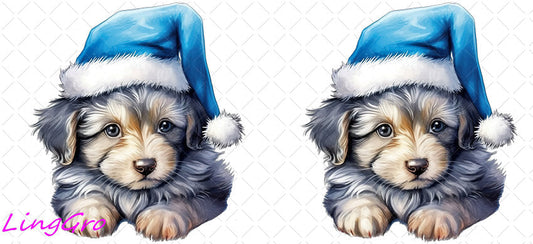 Christmas 16oz UV DTF TRANSFER Libbey Glass Can Cup Wrap KA-2287