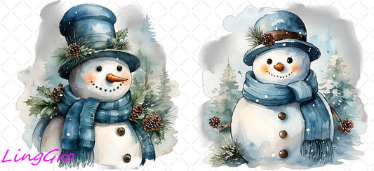 Christmas 16oz UV DTF TRANSFER Libbey Glass Can Cup Wrap KA-2294