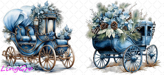 Christmas 16oz UV DTF TRANSFER Libbey Glass Can Cup Wrap KA-2295