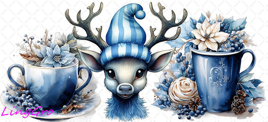 Christmas 16oz UV DTF TRANSFER Libbey Glass Can Cup Wrap KA-2300