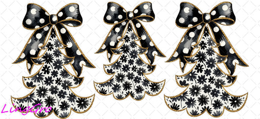 Christmas 16oz UV DTF TRANSFER Libbey Glass Can Cup Wrap KA-2311