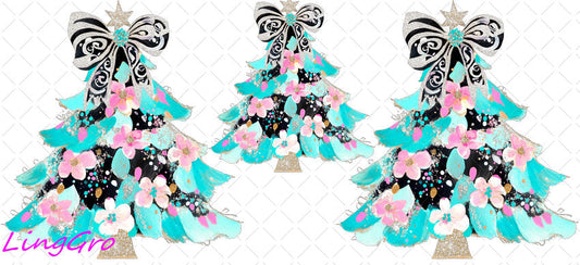 Christmas 16oz UV DTF TRANSFER Libbey Glass Can Cup Wrap KA-2312