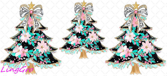 Christmas 16oz UV DTF TRANSFER Libbey Glass Can Cup Wrap KA-2313