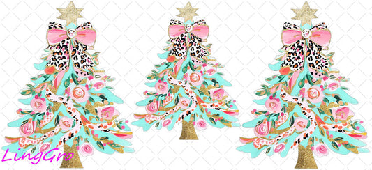 Christmas 16oz UV DTF TRANSFER Libbey Glass Can Cup Wrap KA-2315