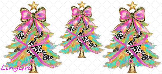 Christmas 16oz UV DTF TRANSFER Libbey Glass Can Cup Wrap KA-2323