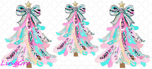 Christmas 16oz UV DTF TRANSFER Libbey Glass Can Cup Wrap KA-2324