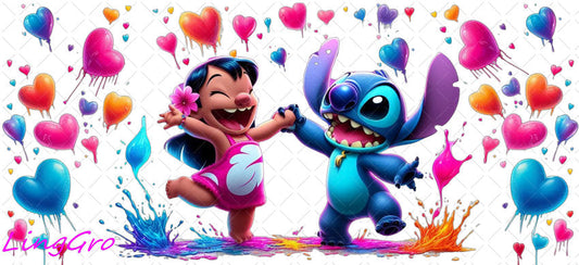 Valentine 16oz UV DTF TRANSFER Libbey Glass Can Cup Wrap-KA-2383