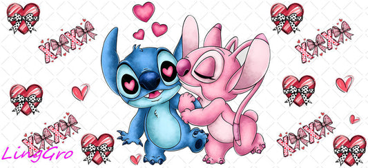 Valentine 16oz UV DTF TRANSFER Libbey Glass Can Cup Wrap-KA-2396