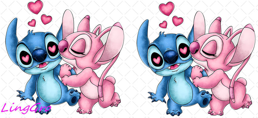 Valentine 16oz UV DTF TRANSFER Libbey Glass Can Cup Wrap-KA-2397