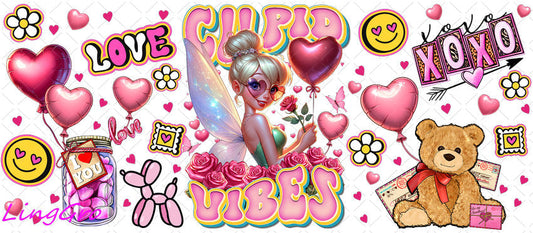 Valentine 16oz UV DTF TRANSFER Libbey Glass Can Cup Wrap-KA-2524