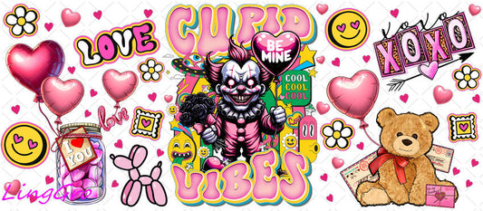 Valentine 16oz UV DTF TRANSFER Libbey Glass Can Cup Wrap-KA-2532