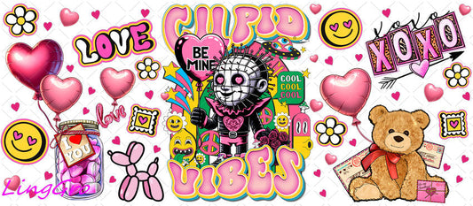 Valentine 16oz UV DTF TRANSFER Libbey Glass Can Cup Wrap-KA-2533