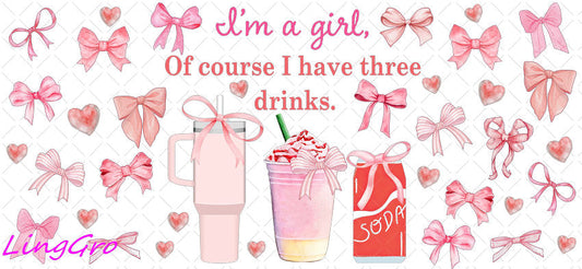 Valentine 16oz UV DTF TRANSFER Libbey Glass Can Cup Wrap-KA-2544