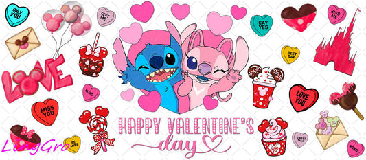 Stitch 16oz UV DTF TRANSFER Libbey Glass Can Cup Wrap KA-2681