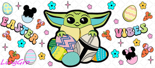 Easter 16oz UV DTF TRANSFER Libbey Glass Can Cup Wrap-KA-2695