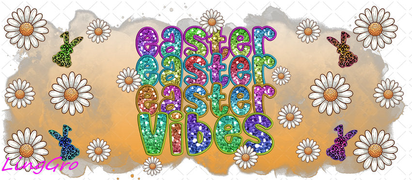Easter 16oz UV DTF TRANSFER Libbey Glass Can Cup Wrap-KA-2750