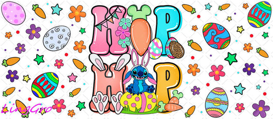 Easter 16oz UV DTF TRANSFER Libbey Glass Can Cup Wrap-KA-2840