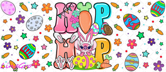 Easter 16oz UV DTF TRANSFER Libbey Glass Can Cup Wrap-KA-2841