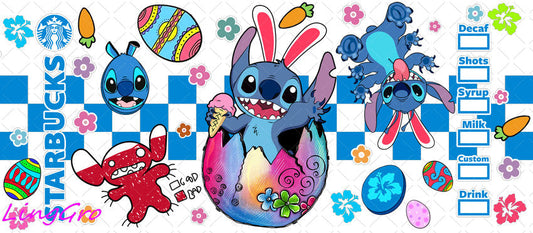 Easter 16oz UV DTF TRANSFER Libbey Glass Can Cup Wrap-KA-2842