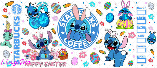 Easter 16oz UV DTF TRANSFER Libbey Glass Can Cup Wrap-KA-2843