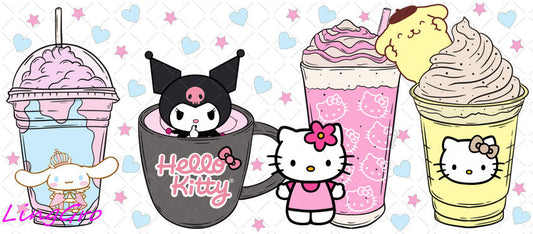 Sanrio 16oz UV DTF TRANSFER Libbey Glass Can Cup Wrap-KA-2906