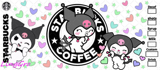 Sanrio 16oz UV DTF TRANSFER Libbey Glass Can Cup Wrap-KA-2907