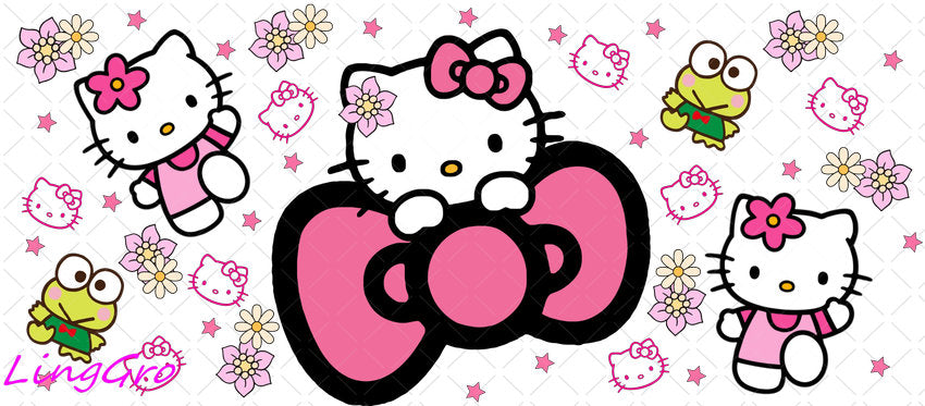 Sanrio 16oz UV DTF TRANSFER Libbey Glass Can Cup Wrap-KA-2913