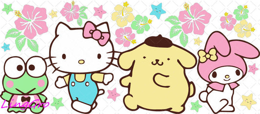 Sanrio 16oz UV DTF TRANSFER Libbey Glass Can Cup Wrap-KA-2916