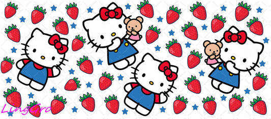 Sanrio 16oz UV DTF TRANSFER Libbey Glass Can Cup Wrap-KA-2920