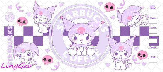 Sanrio 16oz UV DTF TRANSFER Libbey Glass Can Cup Wrap-KA-2931