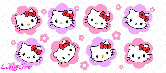 Sanrio 16oz UV DTF TRANSFER Libbey Glass Can Cup Wrap-KA-2933