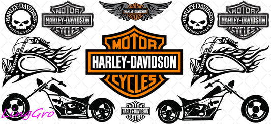 Harly 16oz UV DTF TRANSFER Libbey Glass Can Cup Wrap KA-2946