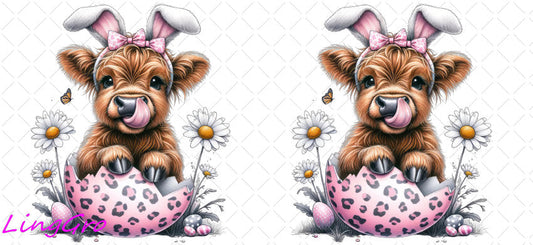 Easter 16oz UV DTF TRANSFER Libbey Glass Can Cup Wrap KA-2947