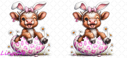 Easter 16oz UV DTF TRANSFER Libbey Glass Can Cup Wrap KA-2949