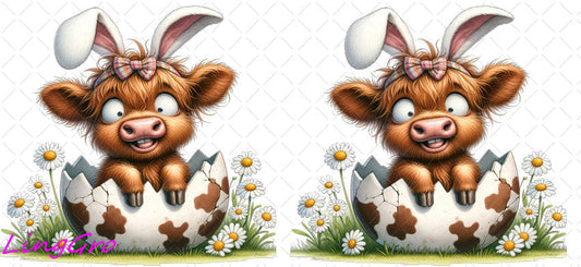 Easter 16oz UV DTF TRANSFER Libbey Glass Can Cup Wrap KA-2953