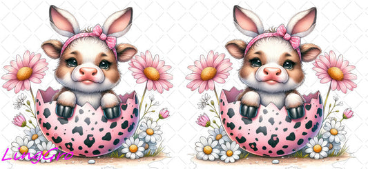 Easter 16oz UV DTF TRANSFER Libbey Glass Can Cup Wrap KA-2955