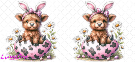 Easter 16oz UV DTF TRANSFER Libbey Glass Can Cup Wrap KA-2959