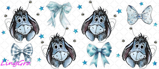 Winnie The Pooh 16oz UV DTF TRANSFER Libbey Glass Can Cup Wrap KA-3006