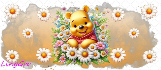 Winnie The Pooh 16oz UV DTF TRANSFER Libbey Glass Can Cup Wrap KA-3041