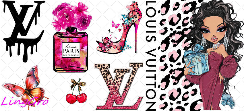 16oz UV DTF TRANSFER Libbey Glass Can Cup Wrap KA-3104