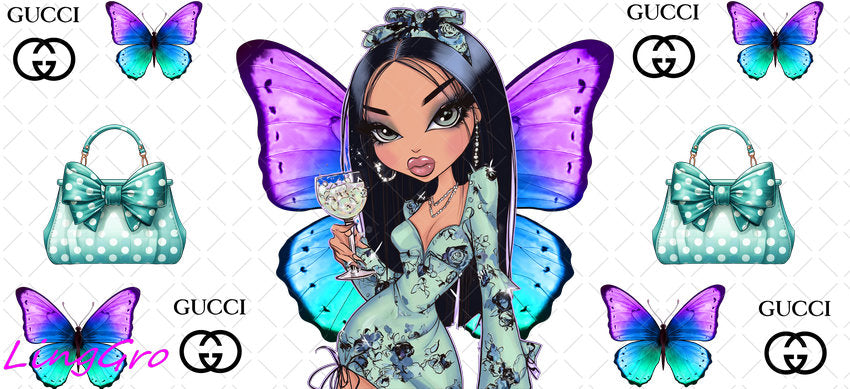 16oz UV DTF TRANSFER Libbey Glass Can Cup Wrap KA-3106