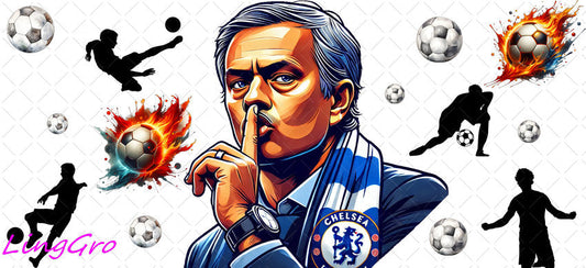 Soccer 16oz UV DTF TRANSFER Libbey Glass Can Cup Wrap KA-3154