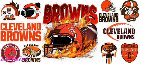 NFL 16oz UV DTF TRANSFER Libbey Glass Can Cup Wrap-KA-3169