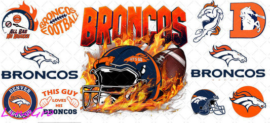 NFL 16oz UV DTF TRANSFER Libbey Glass Can Cup Wrap-KA-3175