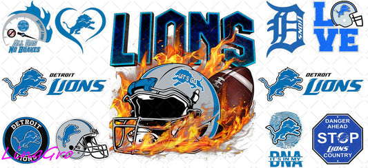 NFL 16oz UV DTF TRANSFER Libbey Glass Can Cup Wrap-KA-3176