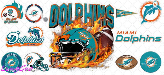 NFL 16oz UV DTF TRANSFER Libbey Glass Can Cup Wrap-KA-3184