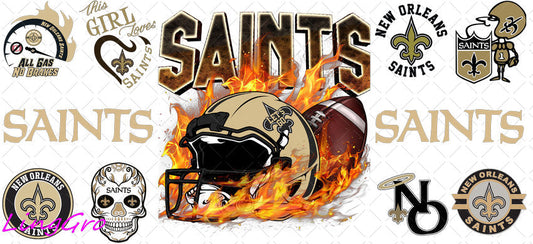 NFL 16oz UV DTF TRANSFER Libbey Glass Can Cup Wrap-KA-3187